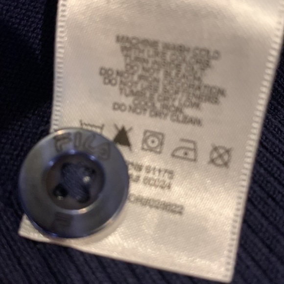 NWT Fila argyle tennis tenniscore cardigan sweater M - Picture 12 of 12